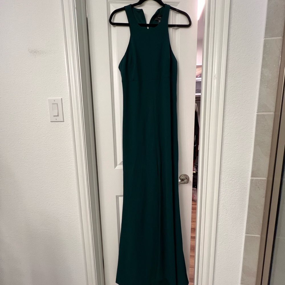 Vera Wang Elegant Green Formal Gown